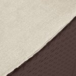 vidaXL Salon de jardin 3 Pièces avec coussins Rotin PP Marron
