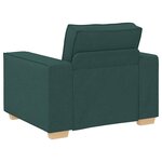 vidaXL Canapé Fauteuil Vert Foncé 60 cm Tissu