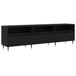 vidaXL Meuble TV Chêne noir 150 x 30 x 44.5 cm Bois d'ingénierie