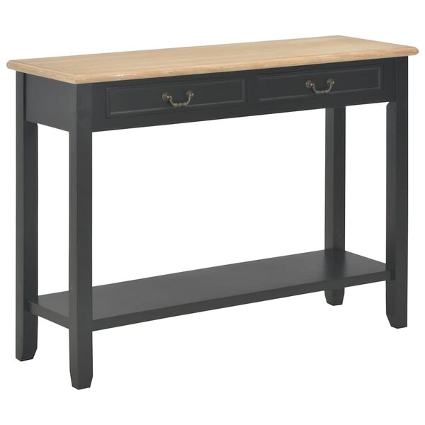vidaXL Table console Noir 110x35x80 cm Bois