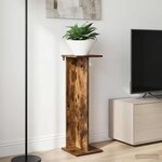 vidaXL Support de Plante 2 pièces Chêne fumé 25 x 25 5 x 80 5 cm