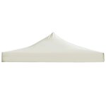 vidaXL Toit de tente de réception 3 x 6 m Crème