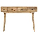 vidaXL Table console 110x30x75 cm bois de manguier massif