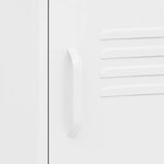 vidaXL Tables de chevet 2 Pièces Blanc 35x35x51 cm Acier