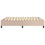 vidaXL Cadre de lit Cappuccino 180x200 cm Similicuir