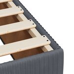 vidaXL Cadre de lit Gris foncé 90x190 cm Velours