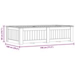 vidaXL Jardinière surélevée 196x100x50 cm Bois de pin imprégné