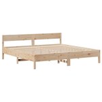 vidaXL Cadre de lit sans matelas 180x200 cm bois massif de pin