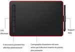 Ovegna W9: Tablette Graphique numérique, Micro USB, Stylet, 10 Pouces, pour Smartphone Android et PC,MacOS et Windows (Rouge)