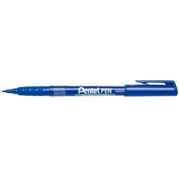 Marqueur permanent green-label nms50  bleu pentel