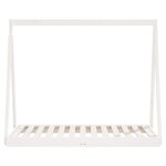 vidaXL Cadre de lit pour enfant blanc 70x140 cm bois de pin massif