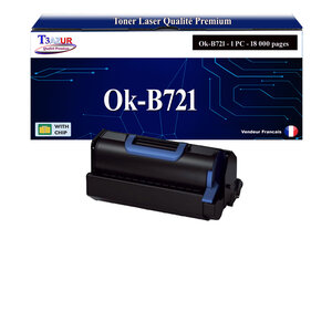 T3AZUR - Toner compatible avec OKI B721  B731  MB760  MB770