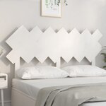 vidaXL Tête de lit Blanc 141x3x80 5 cm Bois massif de pin
