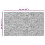 vidaXL Tapis lavable antidérapant 120x180 cm noir et blanc