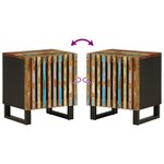 vidaXL Tables de chevet 2 Pièces 40x34x46 cm bois massif de récupération