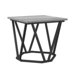vidaXL Ensemble de tables d'appoint 2 Pièces Gris Sonoma