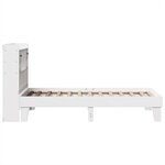 vidaXL Cadre de lit sans matelas blanc 90x200 cm bois de pin massif