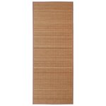vidaXL Tapis en bambou marron à latte rectangulaire 120 x 180 cm