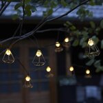 Luxform Lampes de fête de jardin à LED solaires 10 Pièces Sousse Doré