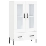 vidaXL Buffet haut blanc 69 5x31x115 cm bois d'ingénierie