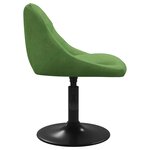 vidaXL Tabouret de bar Vert clair Velours