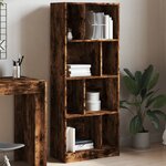 vidaXL Bibliothèque chêne fumé 57x28 5x141 cm bois d'ingénierie