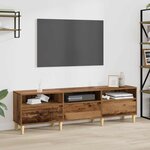 vidaXL Meuble TV Bois ancien 150 x 30 x 45 cm Bois d'ingénierie