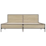 vidaXL Cadre de lit sans matelas chêne sonoma 200x200 cm