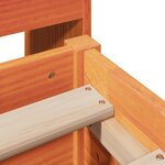 vidaXL Cadre de lit sans matelas cire marron 160x200cm bois pin massif