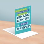 Carte comique joyeux anniversaire - draeger paris