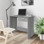 vidaXL Bureau Sonoma gris 100x50x76 cm Bois d'ingénierie