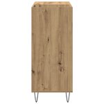 Cabinet d'enregistrement vidaXL Chêne Noir 84 5x38x89 cm Bois d'ingénierie