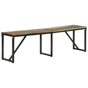 vidaXL Banc 160x35x46 cm Bois massif de récupération