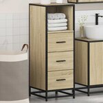 vidaXL Armoire de salle de bain chêne sonoma 35x37 5x100 cm