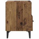 vidaXL Cabinet de chevet 2 Pièces Bois ancien 40 x 35 x 47.5 cm
