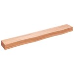 vidaXL Étagère murale marron clair 80x10x6 cm bois chêne massif traité