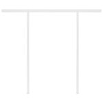 vidaXL Auvent manuel rétractable avec LED 3x2 5 m Anthracite