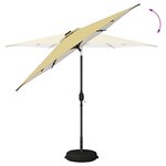 vidaXL Parasol de jardin avec lampes LED 270 x 270 cm Polyester