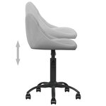 vidaXL Chaise de salle à manger Gris clair Velours