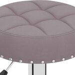 vidaXL Tabourets de bar lot de 2 taupe tissu