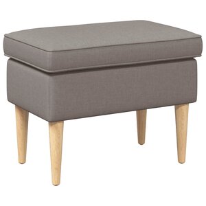 vidaXL Pouf Taupe 55 x 35 x 41 cm