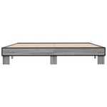 vidaXL Cadre de lit sonoma gris 160x200 cm bois d'ingénierie et métal