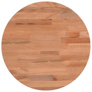 vidaXL Dessus de table Ø30x1 5 cm rond bois massif de hêtre