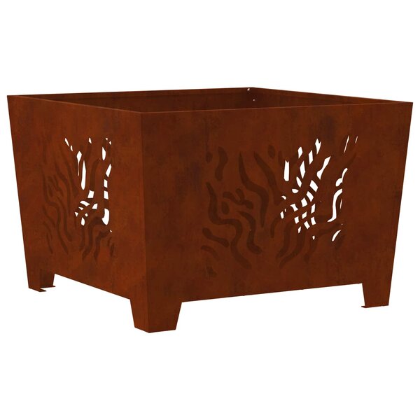 vidaXL Braise Marron 60 x 60 x 40 cm Acier patiné