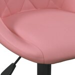 Vidaxl tabouret de bar rose velours