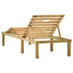 vidaXL Chaise longue de jardin Bois de pin imprégné