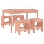 vidaXL Ensemble à manger de jardin 5Pièces bois massif Douglas
