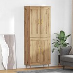 vidaXL Haut Armoire Chêne artisanal 69 5 x 34 x 180 cm