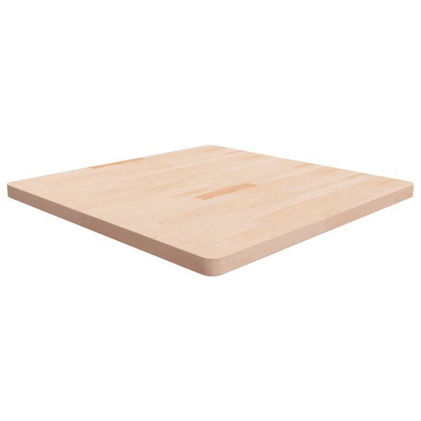 vidaXL Dessus de table carré 90x90x4 cm Bois chêne massif non traité