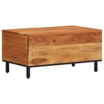 vidaXL Table basse 80x50x40 cm bois massif d'acacia